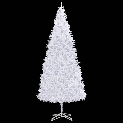 vidaXL valgustusega kunstkuusk kuulidega, 500 cm, valge