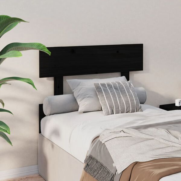 vidaXL voodipeats, must, 93,5x3x81 cm, m&auml;nnipuit