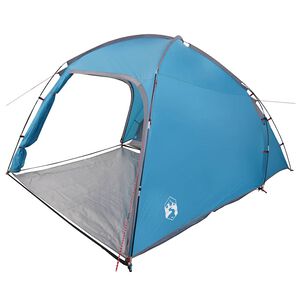 vidaXL Kabintelk katusega ladustamisega Sinine 370 x 230 x 185 cm taft