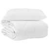 vidaXL Suletekk padjaga 2 pcs Valge Mikrofiiber