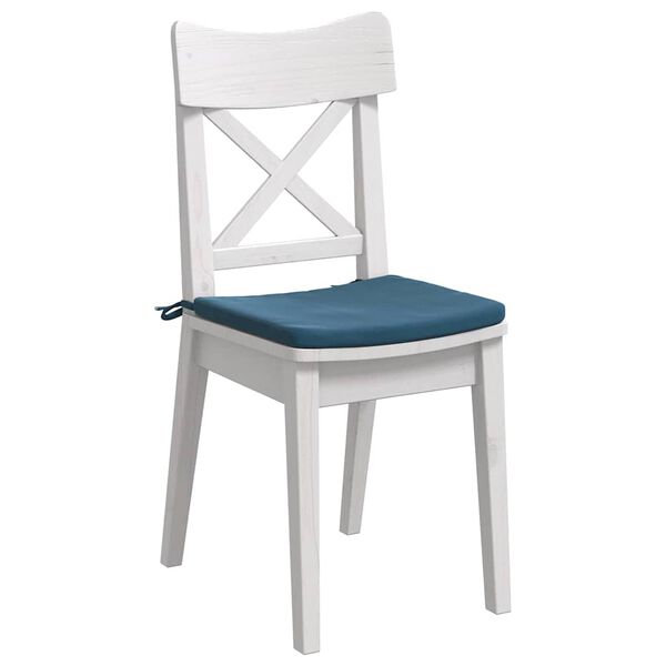 vidaXL Istumispatjad 4 pcs Sinine 40 x 40 x 3 cm Samet