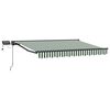 vidaXL Manuaalne varikatus LED-idega 3,5 x 2,5 m Pol&uuml;ester PU-kattega