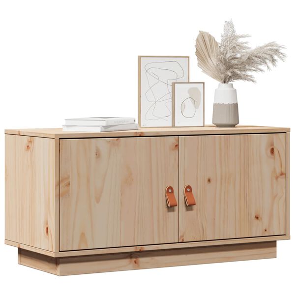 vidaXL telerikapp, 80x34x40 cm, männipuit