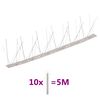 vidaXL 5-realised roostevabast terasest linnupiigid, 10 tk, 5 m