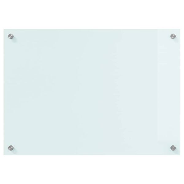 vidaXL Kögi Splashback Valge 70 x 50 cm karastatud klaas