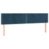 vidaXL voodipeatsid, tumesinine, 200x5x78/88 cm, samet