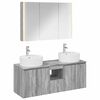 vidaXL Vannitoa kapikomplekt 4 pcs Hall Sonoma Tehispuit