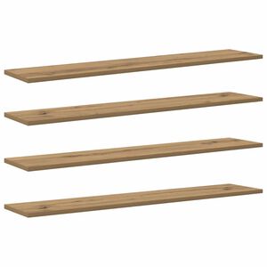 vidaXL Raamatute riiuli plaat 4 pcs Pruun 100 x 20 x 1,5 cm Tehispuit