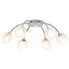vidaXL laelamp 6 LED-pirniga, G9 240 W