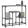 vidaXL konsoollaud, hall Sonoma tamm, 89,5 x 28 x 76 cm, tehispuit