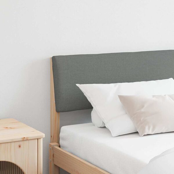 vidaXL Polsterdatud voodiots Tumehall 200 cm Tahke m&auml;nd