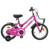 vidaXL Laste Bike 16 Tolli 4&ndash;6 aastastele Roosa ja Must