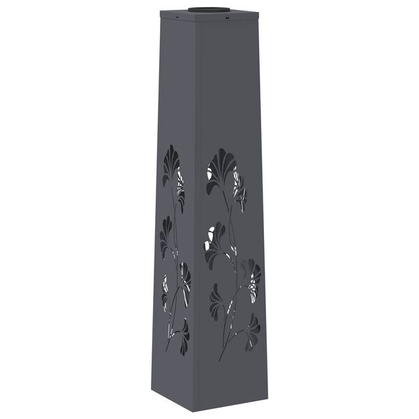 vidaXL P&auml;ikese LED k&auml;igutee tuli 2 pcs Antratsiit K&uuml;lmvaltsitud teras