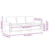 vidaXL 3-kohaline diivan, roosa, 180 cm, samet