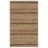 vidaXL puhvetkapp Artisan Oak 60x35x98,5 cm Engineered Wood