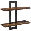 vidaXL Seinale kinnitatavad riiulid Suitsutatud tamm 40 x 15 x 40 cm