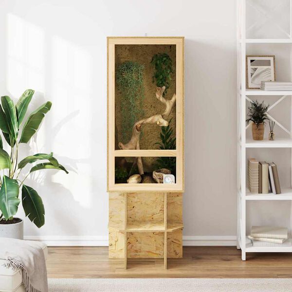 vidaXL Terrarium Pruun 50 x 50 x 100 cm OSB