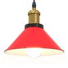 vidaXL rippvalgusti kõrgus reguleeritav E27 läikiv punane Ø 22 cm