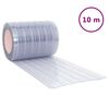 vidaXL uksekardin, l&auml;bipaistev, 300 mm x 1,6 mm 10 m, PVC