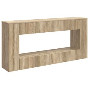 vidaXL Konsoollaud Sonoma tamm 155 x 29 x 74 cm T&ouml;&ouml;deldud puit