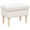vidaXL Jala ottoman Kreemjas 55 x 35 x 41 cm Boucl&eacute;