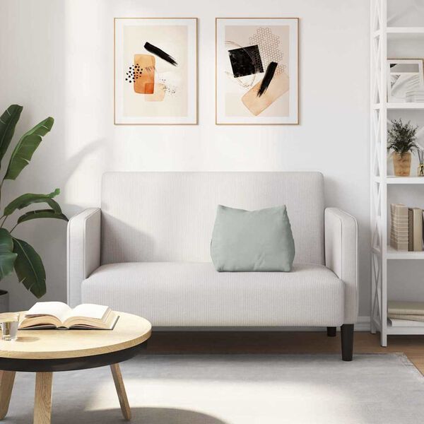 vidaXL Seljatugi padi Helehall 45 x 20 x 35 cm Korter kangas