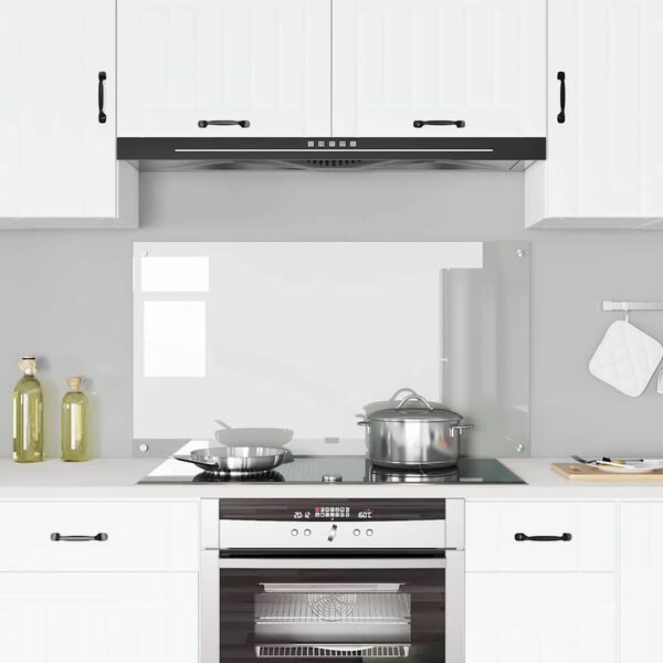 vidaXL Kögi Splashback Läbipaistev 120 x 60 x 0,6 cm karastatud klaas