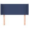 vidaXL voodipeats servadega, sinine, 83x16x78/88 cm, kangas