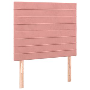vidaXL peatsiplaat, roosa, 80 x 5 x 118/128 cm, samet