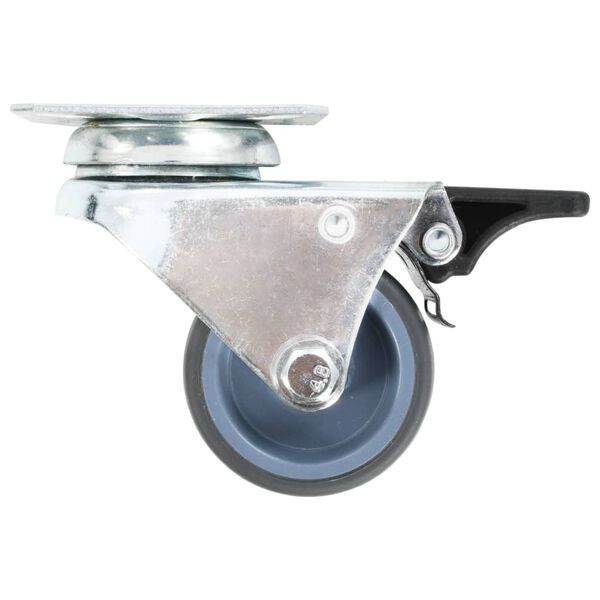 vidaXL 32 tk topelrattaga pöörlevad rattad 50 mm