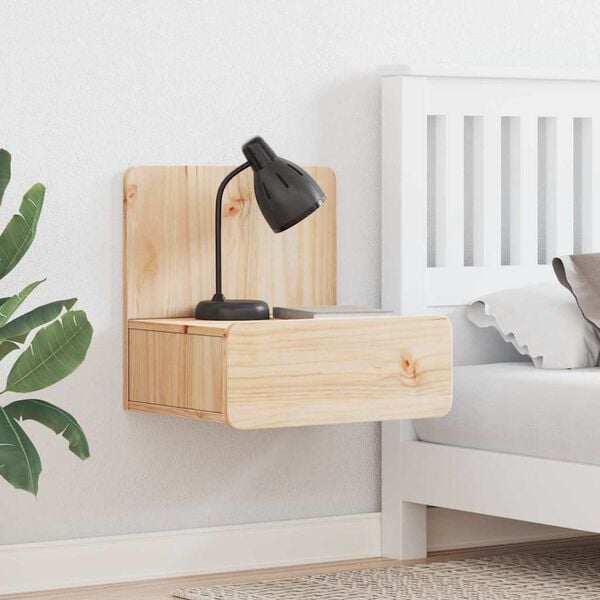 vidaXL Öökapp sahtliga Pruun 44 x 32,5 x 40 cm Männipuit