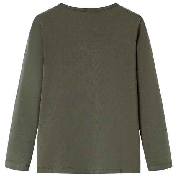 Pikkade varrukatega lastes&auml;rk, khaki, 140