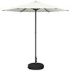 vidaXL Aiatelgi koos alusega 230 x 230 cm Pol&uuml;ester Ristk&uuml;lik Kreemjas
