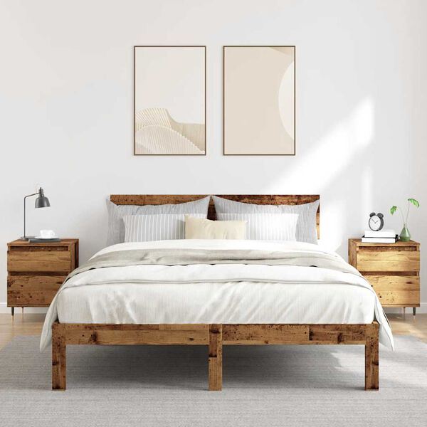 vidaXL öökapid 2 tk vana puit 40x35x50 cm tehispuit