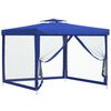 vidaXL aiatelk topeltkatusega sinine 3x3x2,68 m, kangas