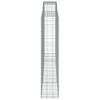 vidaXL kaarekujulised gabioonkorvid 7 tk, 400x50x220/240 cm, raud