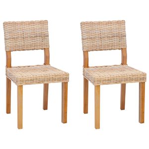 vidaXL S&ouml;&ouml;gitool 2 pcs Neutraalne 46 x 55 x 84 cm Kubu rattan