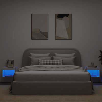 vidaXL seinale kinnitatavad öökapid LED-tuledega 2 tk, valge