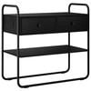 vidaXL Konsoollaud Must tamm 80 x 40 x 75 cm Tehispuit