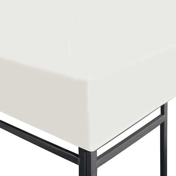 vidaXL varjualuse katus 310 g/m² 4 x 3 m, kreemjasvalge