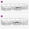 vidaXL Diivanikomplektid 8 pcs Looduslik ja beež Tugev akatsiapuu
