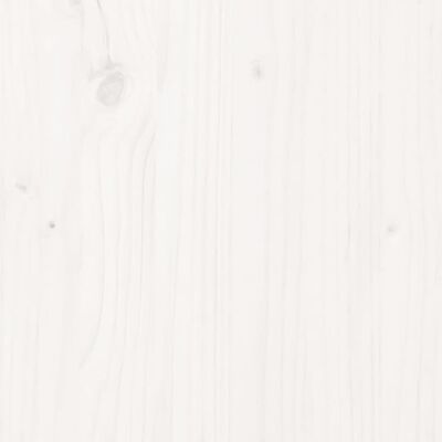 vidaXL aiapink, valge, 203,5x48x91,5 cm, männipuit