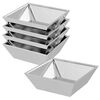 vidaXL Aia istutuspot 5 tk H&otilde;bedane 50 x 50 x 15 cm Roostevaba teras