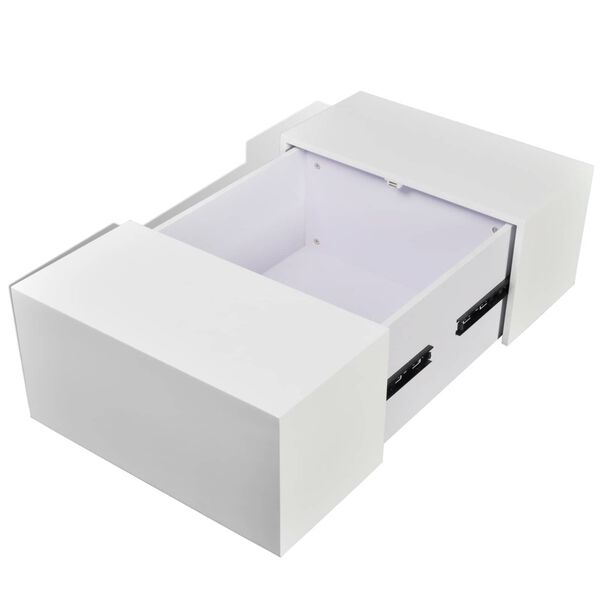 vidaXL Kohvilaud Valge 105 x 60 x 30 cm Tehispuit