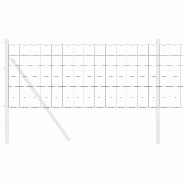 vidaXL Euroopa aed Hall 0,4 x 25 m PVC-kaetud raud