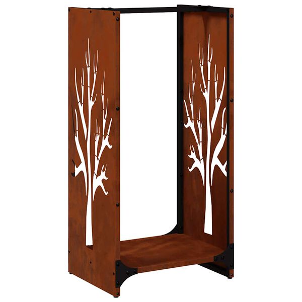 vidaXL K&uuml;ttepuude riiul 40x30x80 cm ilmastikukindel teras