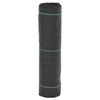 vidaXL umbrohumatt, must, 0,5x10 m, PP