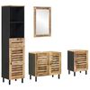 vidaXL Vannitoa kapikomplekt 4 tk Naturaalne 38 x 33 x 160 cm