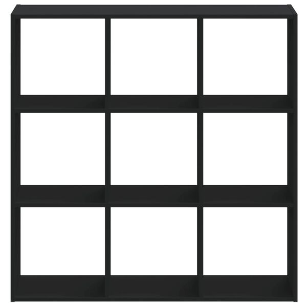 vidaXL raamaturiiul, must, 102 x 32 x 102 cm, tehispuit