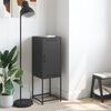 vidaXL kõrge kapp, must, 36x39x107 cm, teras